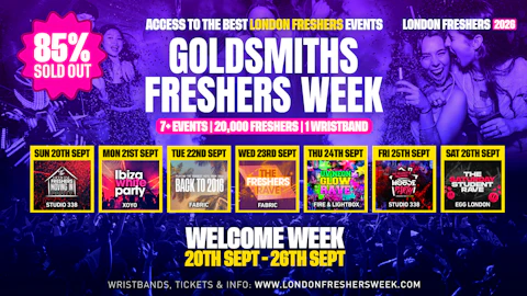 Goldsmiths, University of London Freshers - London Freshers Week 2026 - [Welcome Week]