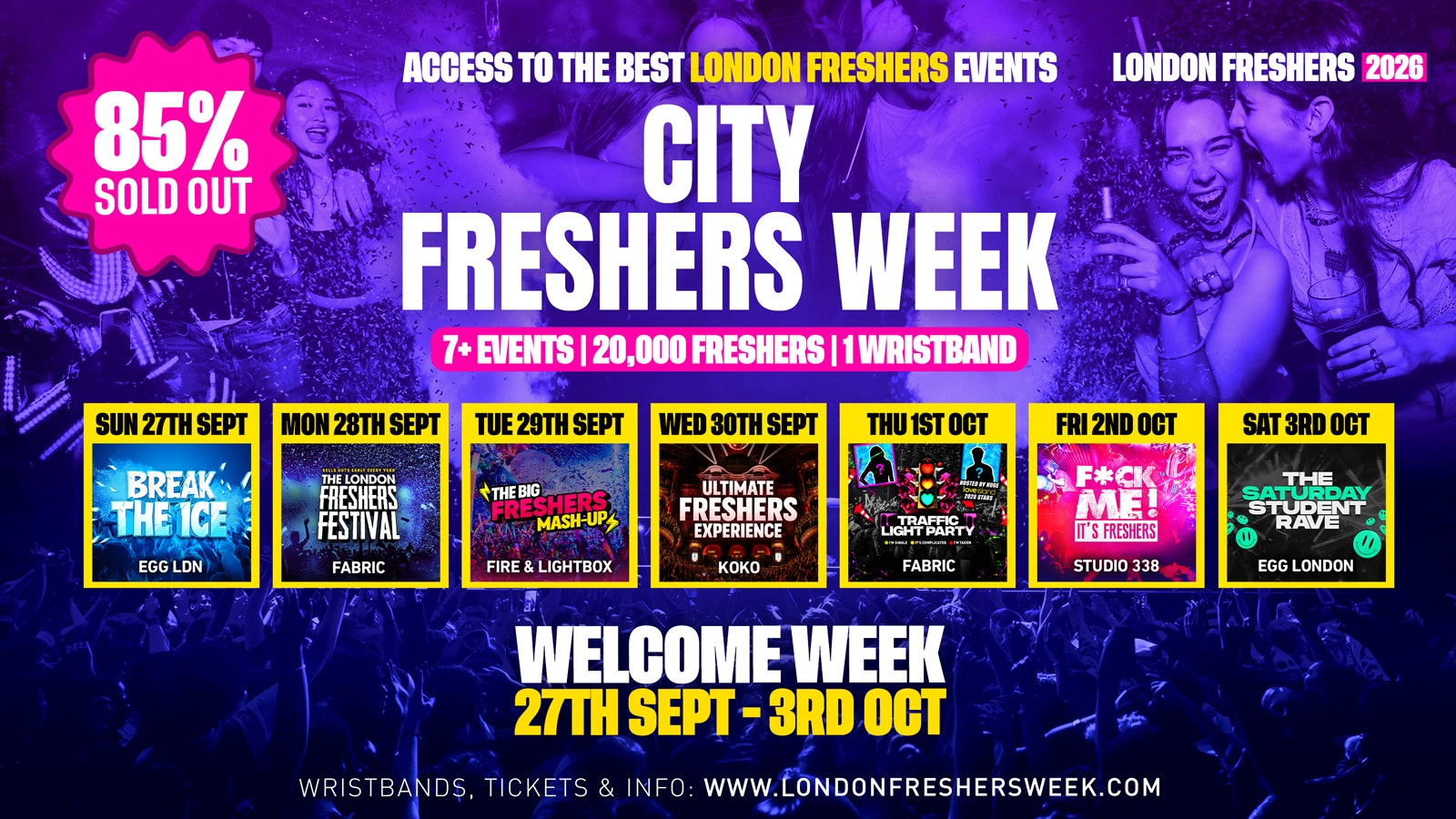 City University of London Freshers – London Freshers Week 2026 – [Welcome Week]