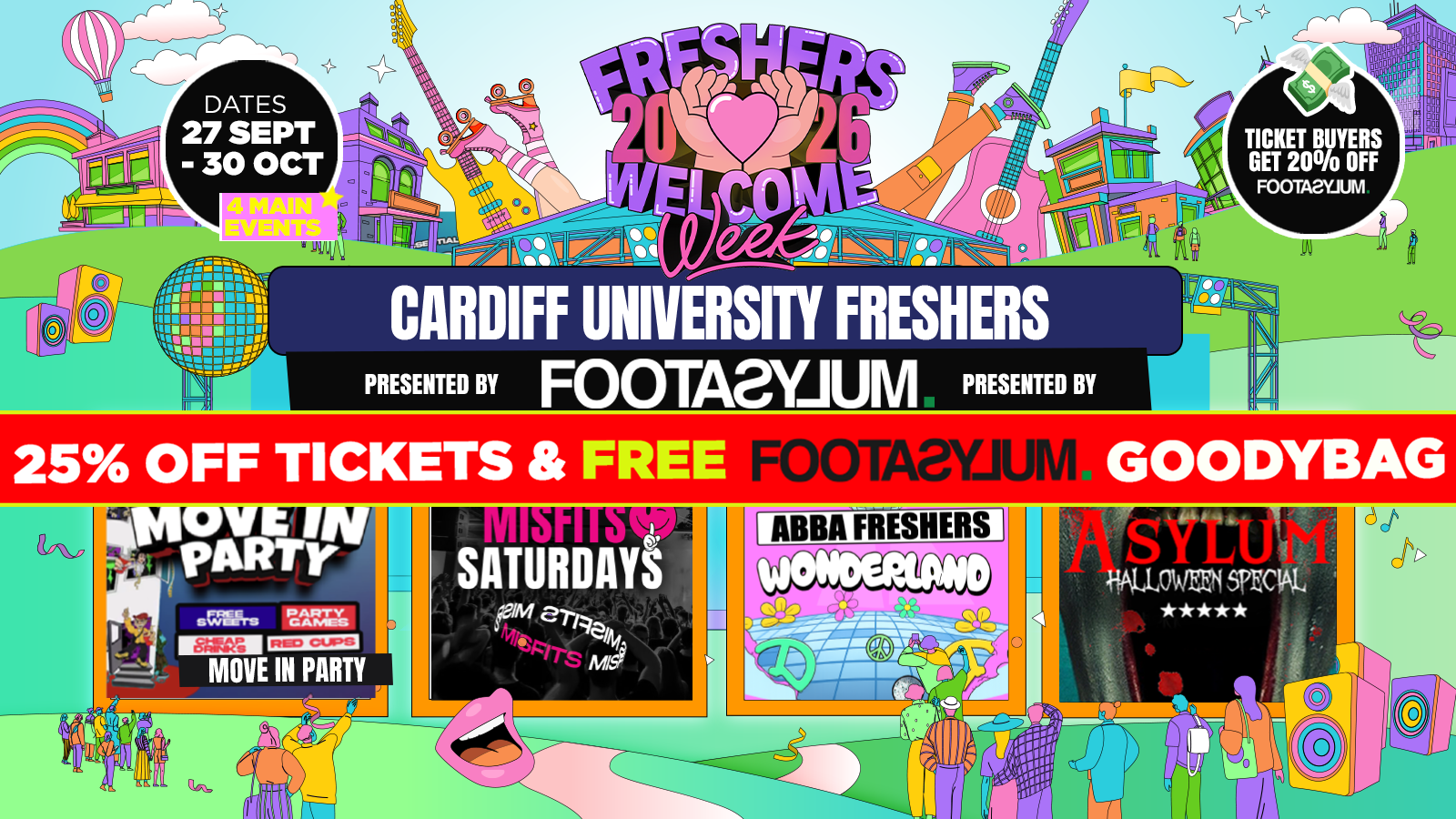🚨 A LEVEL RESULTS DAY 25% OFF 🎓 – Cardiff Freshers Welcome Week 2026 🎓 – Presented by FOOTASYLUM – UK Largest Freshers Events – Sold Out 10 Years Running 🏆