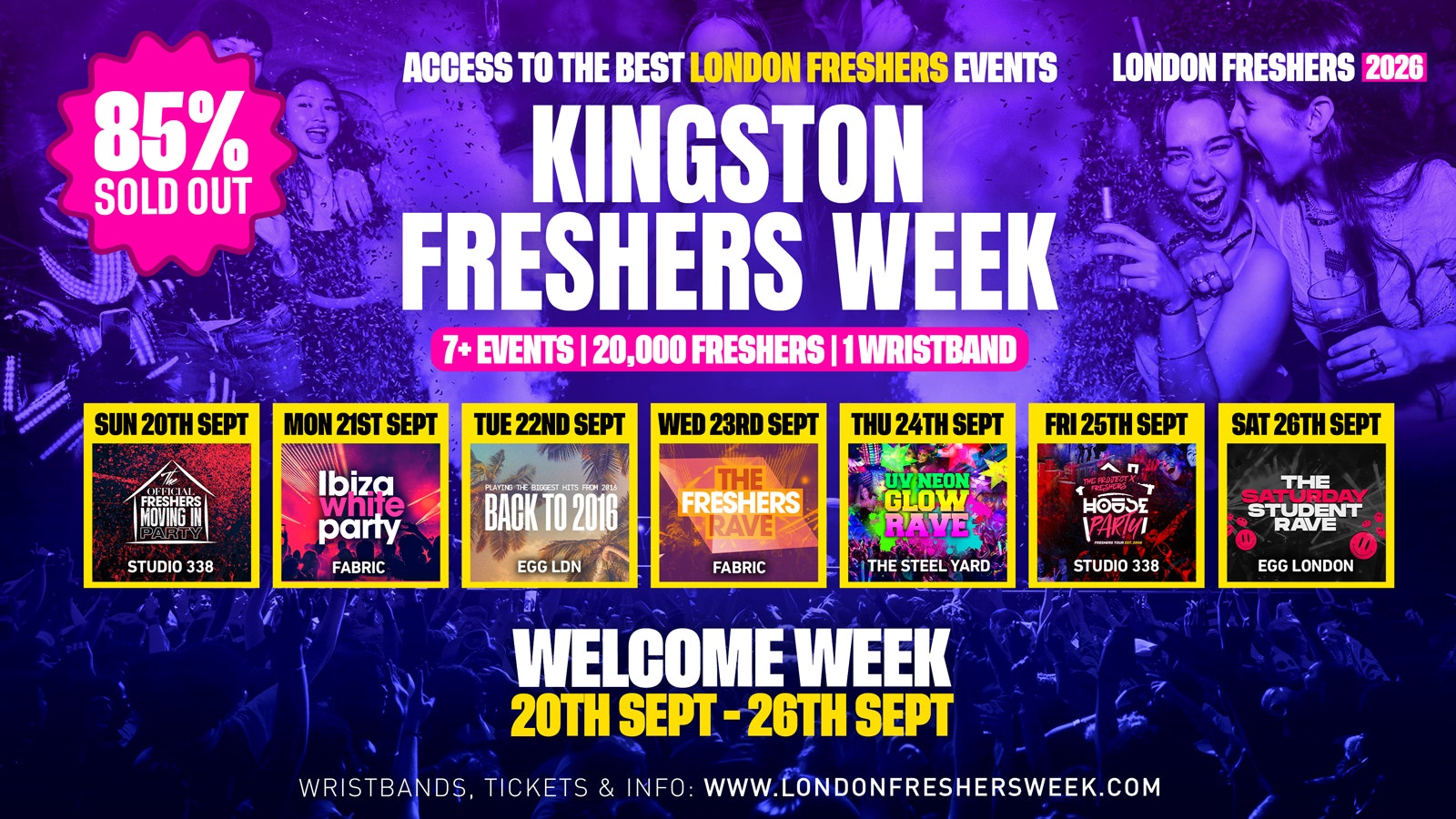 Kingston University Freshers – London Freshers Week 2026 – [Welcome Week]