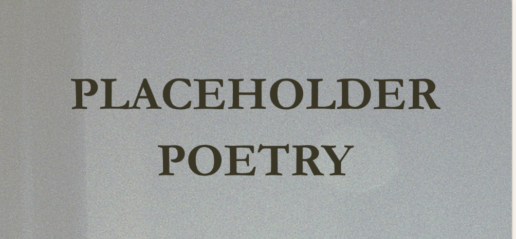 Placeholder Poetry Night