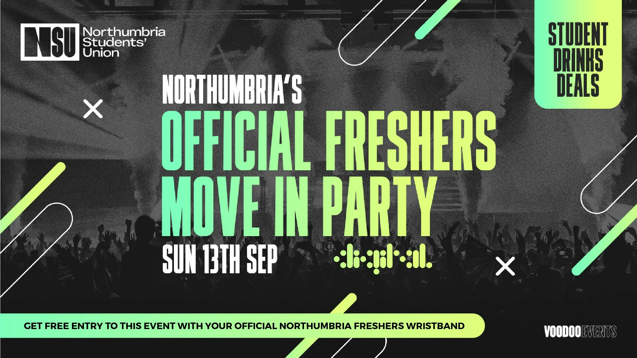 NORTHUMBRIA’S OFFICIAL FRESHERS MOVE IN PARTY 📦  //  DIGITAL  // SUN 13TH SEP – In association with Northumbria Students’ Union