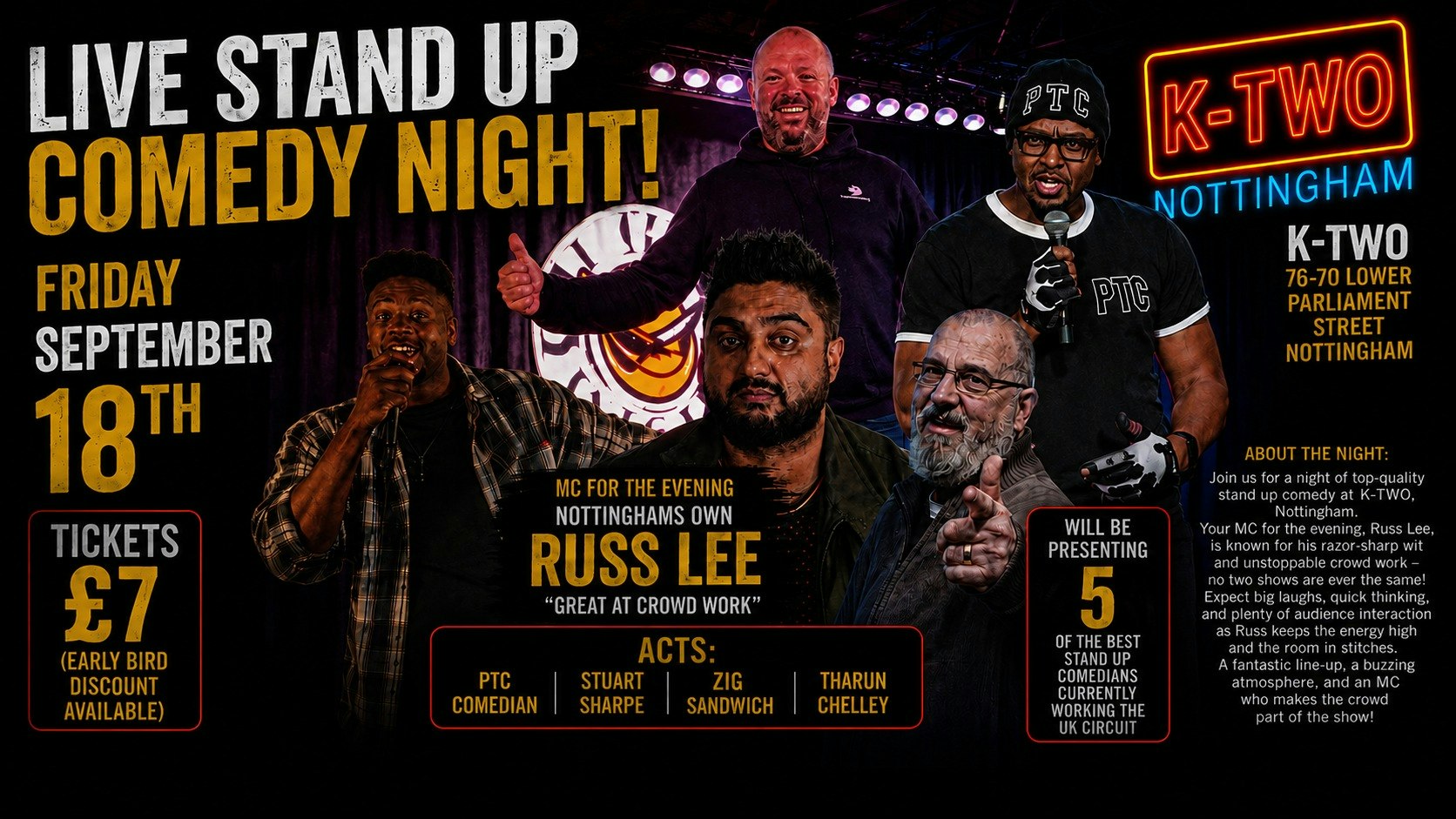 Stand up comedy at k-two