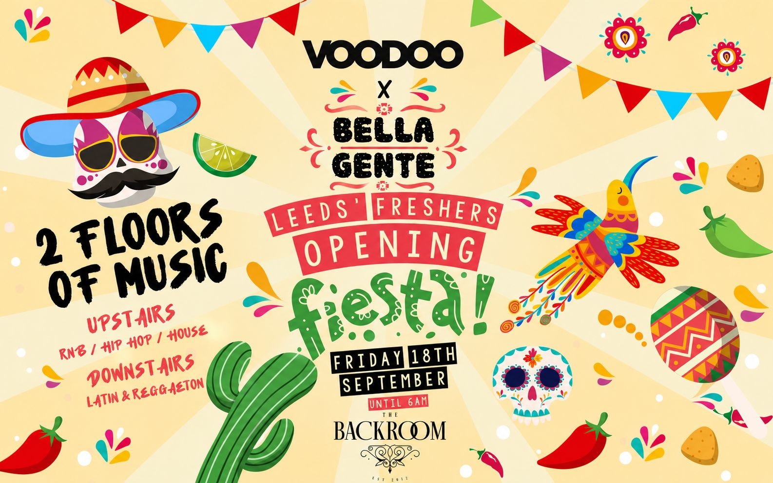 💃 Leeds’ Opening Fiesta 2026 | Bella Gente Part 2 @ The Backroom | Friday 25th September