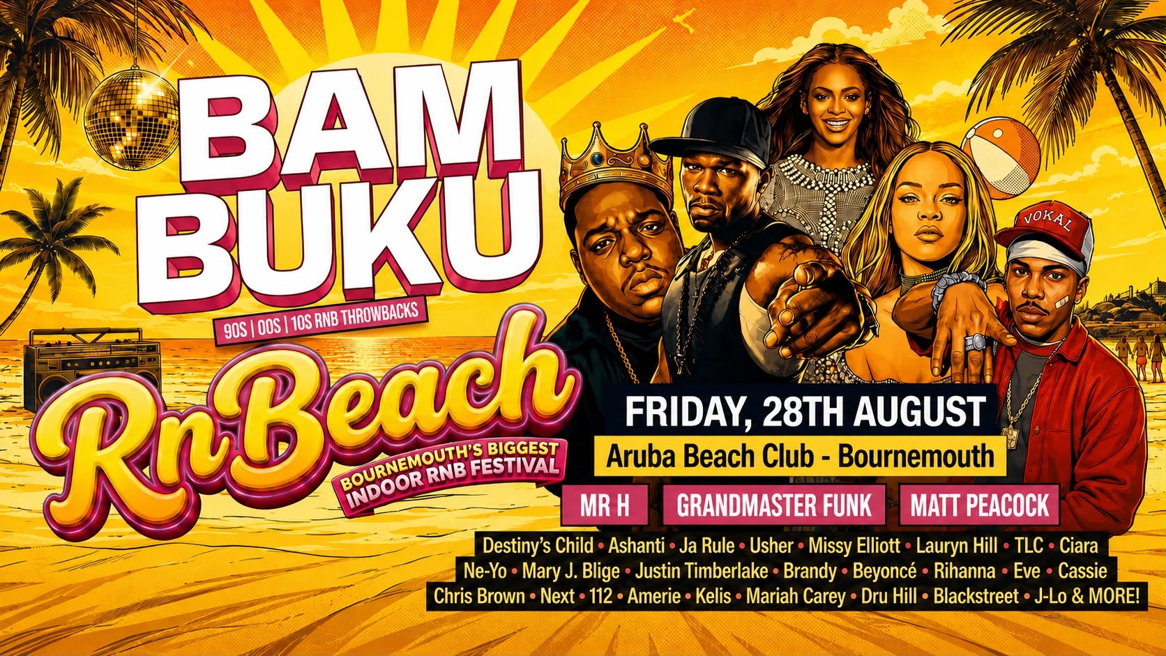 RnB Indoor Beach Festival – BamBuKu @Aruba 28.08.26
