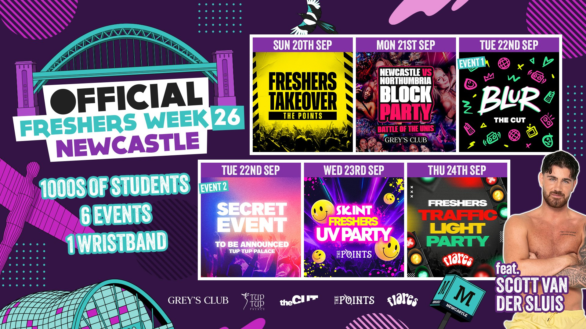OFFICIAL FRESHERS WEEK ’26 – NEWCASTLE!