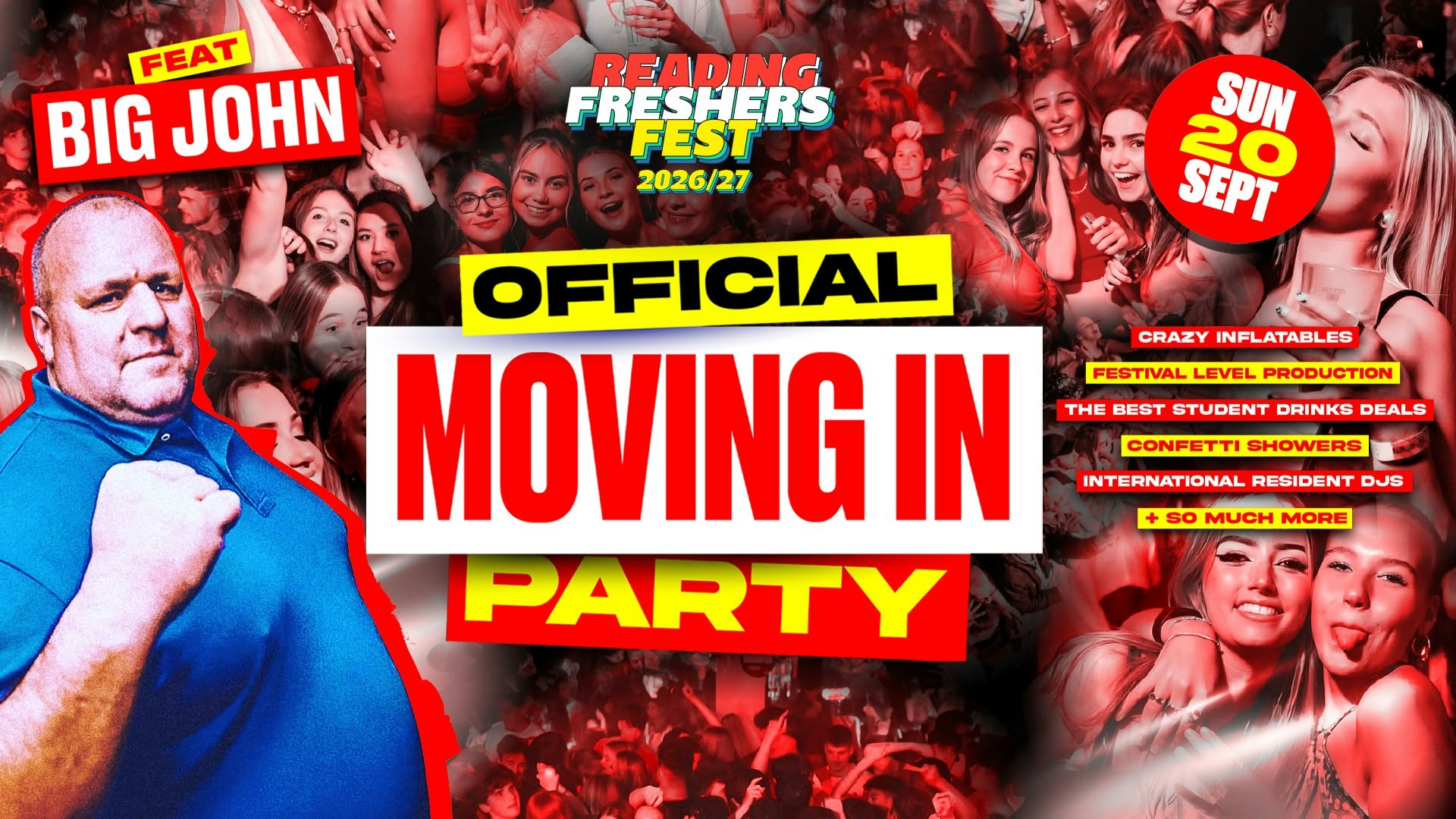 Reading’s Official Moving In Party 🚀 ON SALE NOW