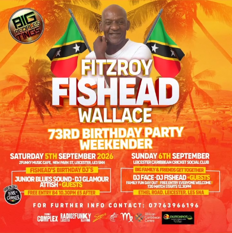 FITZROY FISHEAD WALLACE – 73RD BIRTHDAY PARTY