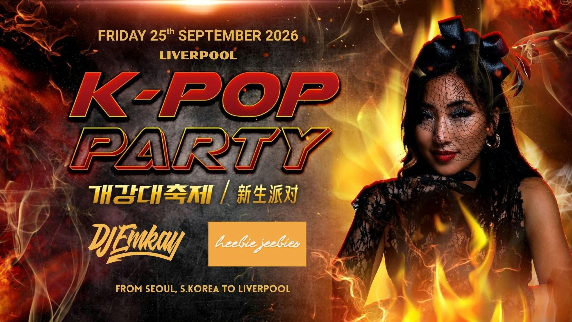 Liverpool K-Pop Party – Fire Tour with DJ EMKAY | Friday 25th September