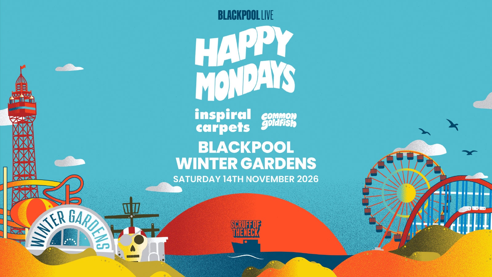 Happy Mondays | Blackpool, Winter Gardens