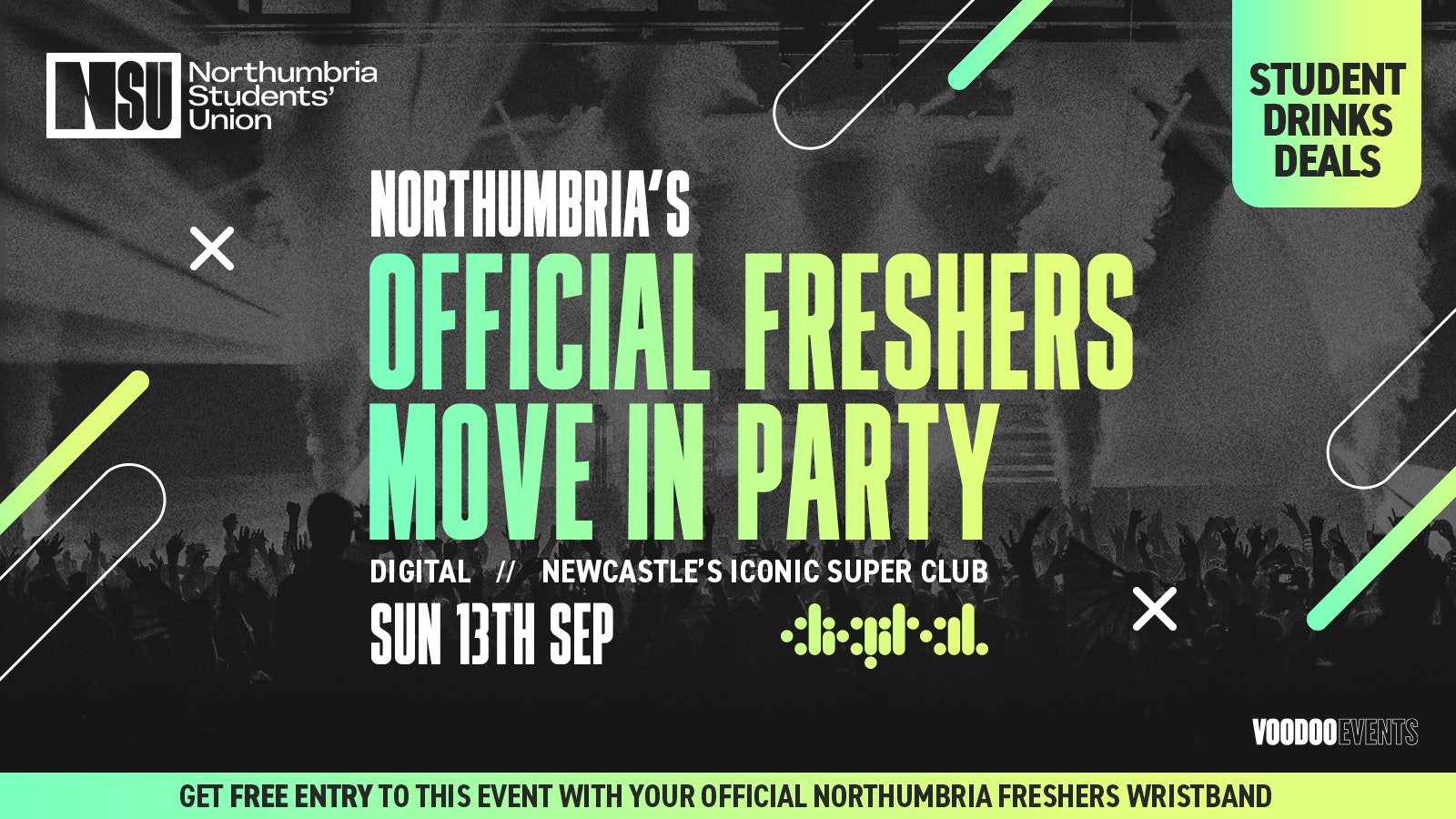 NORTHUMBRIA’S OFFICIAL FRESHERS MOVE IN PARTY 📦  //  DIGITAL  // SUN 13TH SEP – In association with Northumbria Students’ Union