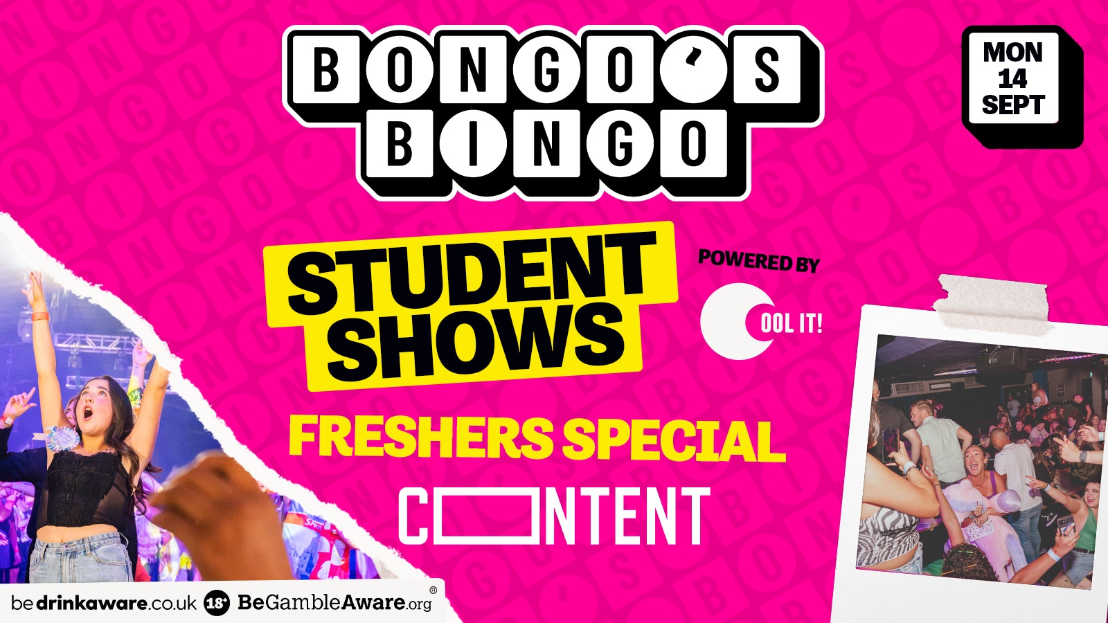 BONGO’S BINGO : STUDENT SHOWS – FRESHERS SPECIAL LIVERPOOL