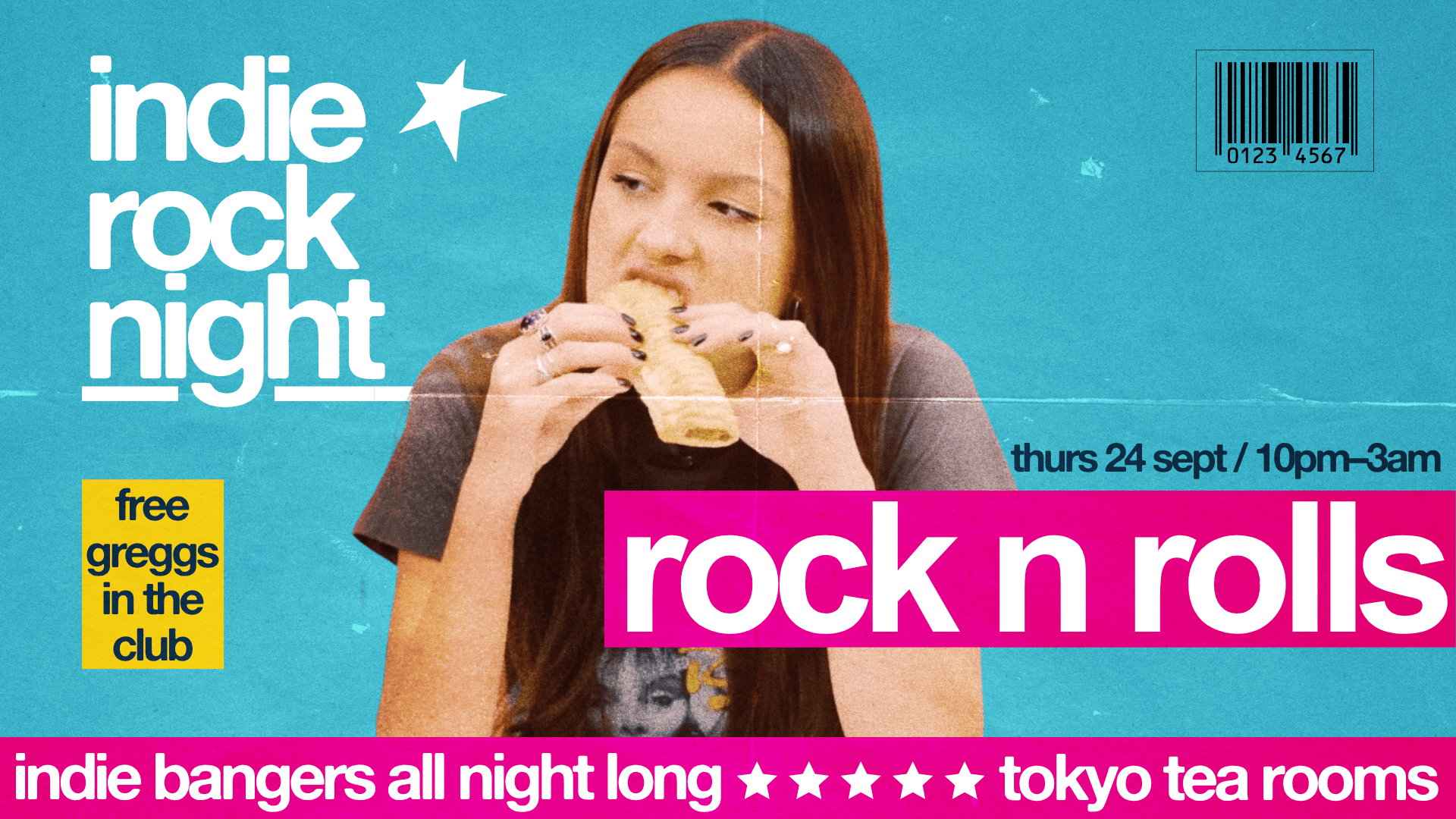 Indie Rock Night ∙ ROCK & ROLLS (free greggs in the club)