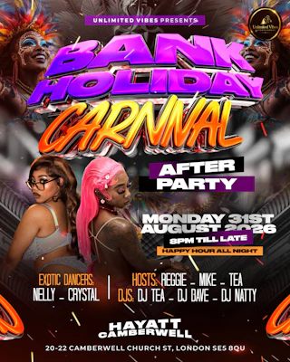 BANK HOLIDAY CARNIVAL AFTER PARTY