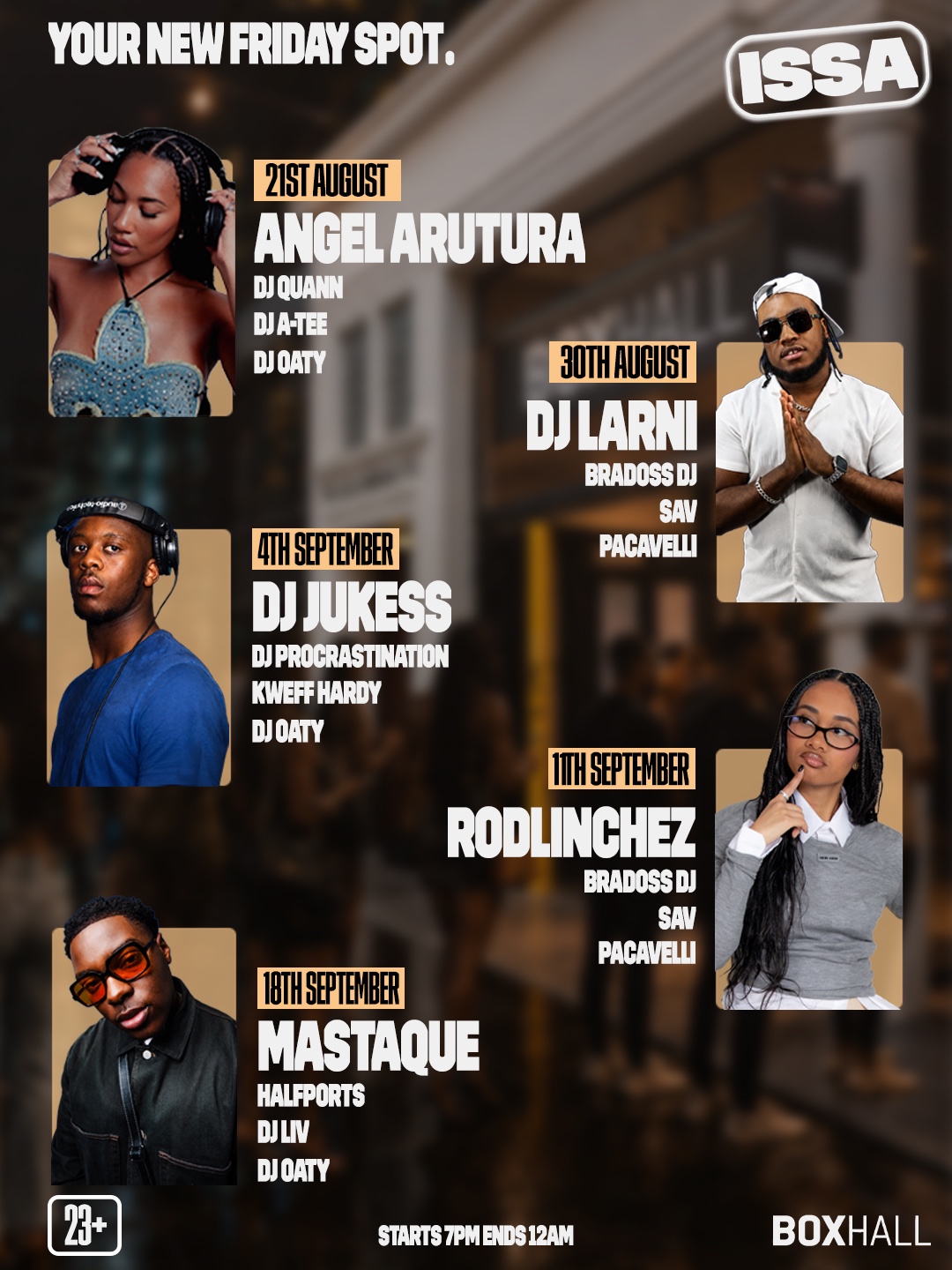 ISSA: FRIDAY AFTERWORK w) Angel Arutura + Guests