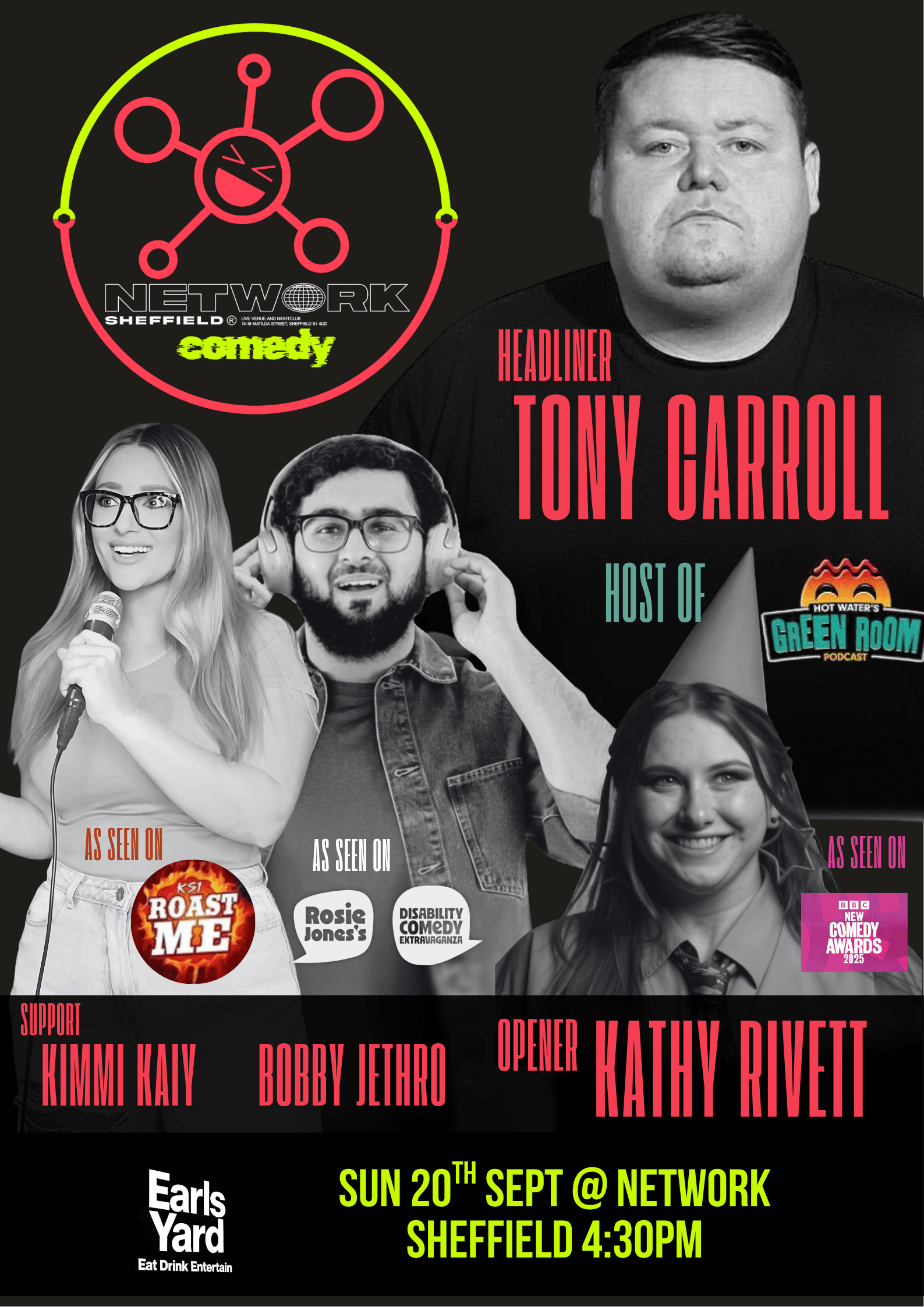 Network Presents: Comedy @ Earl’s Yard