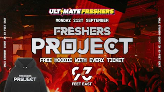 🚨LAST EVER SALE 25% OFF🚨 FRESHERS PROJECT LONDON 2026 ⚡️ Official Student Partners with BoohooMAN 👕 Free Hoodie with Every Ticket - Sold Out 15 Years Running!
