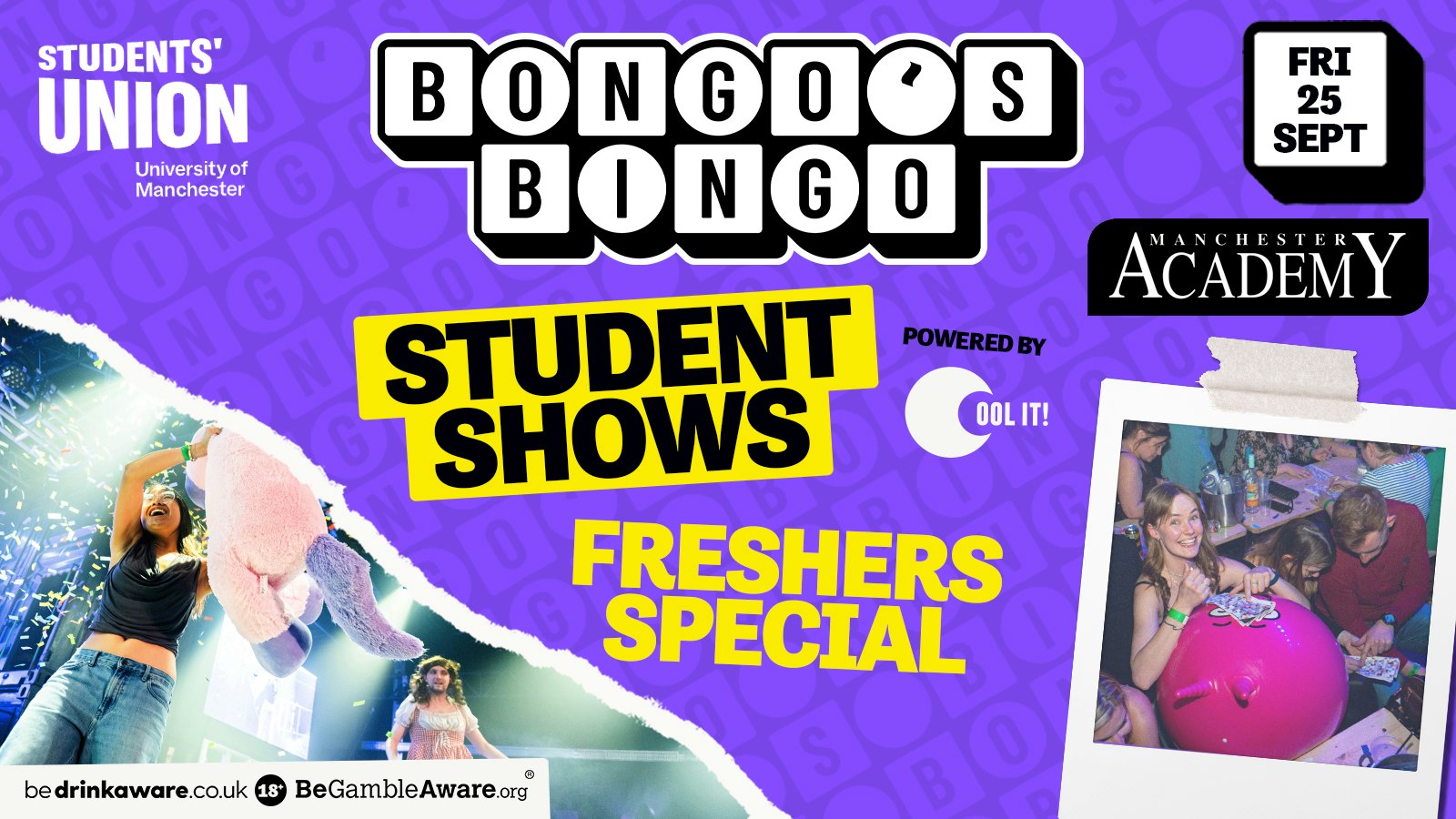 BONGO’S BINGO : STUDENT SHOWS 🎊🪩🖊️🍻 – UOM FRESHERS SPECIAL
