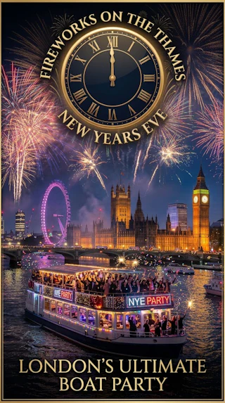 Fireworks on the Thames 2026/27 - The ultimate New Years Eve Boat party