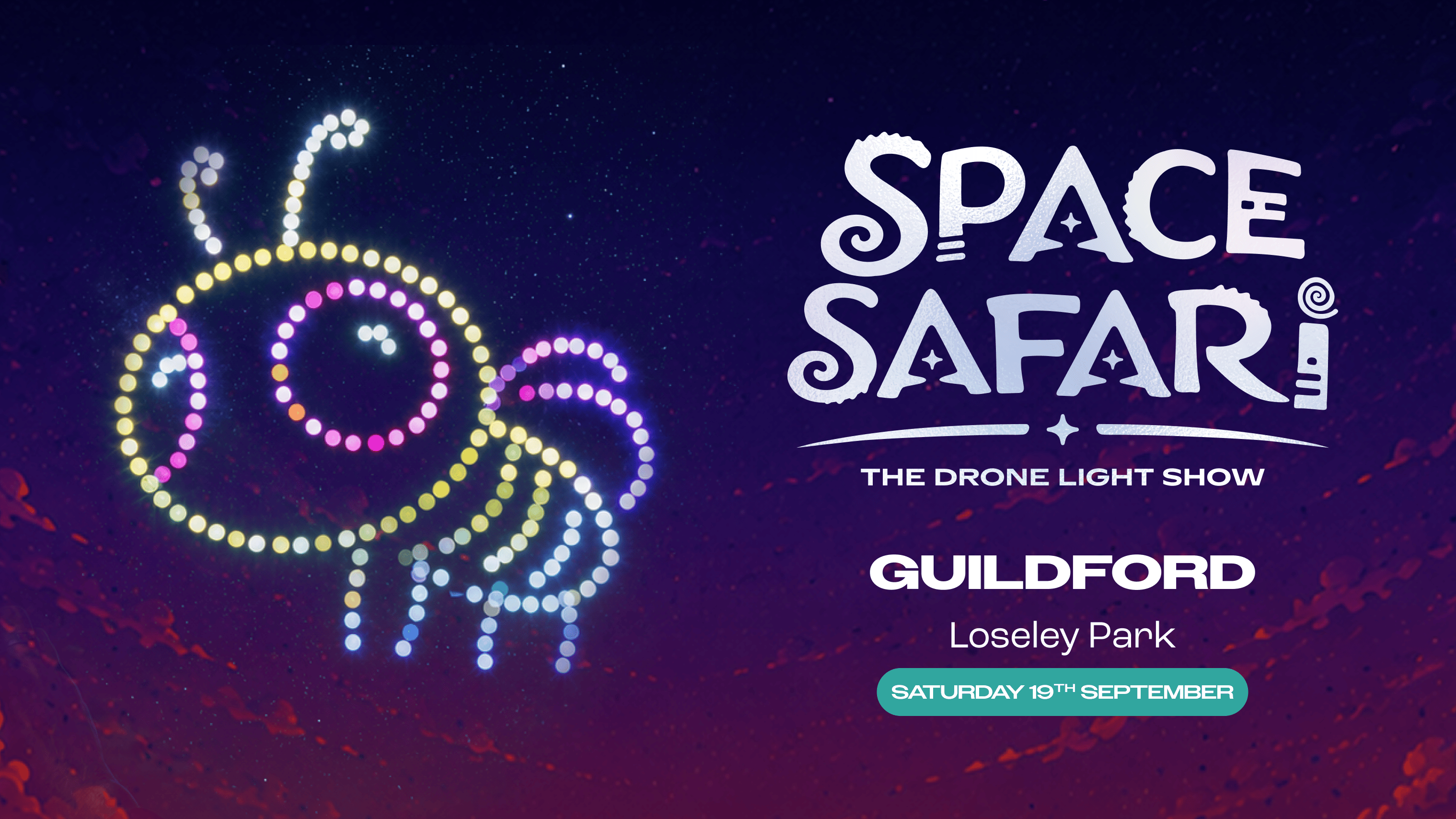 Space Safari Drone Light Show – Guildford