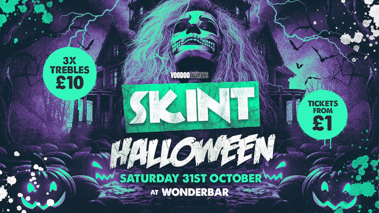SKINT HALLOWEEN | WONDERBAR | 3 Trebles = £10!! 🎃