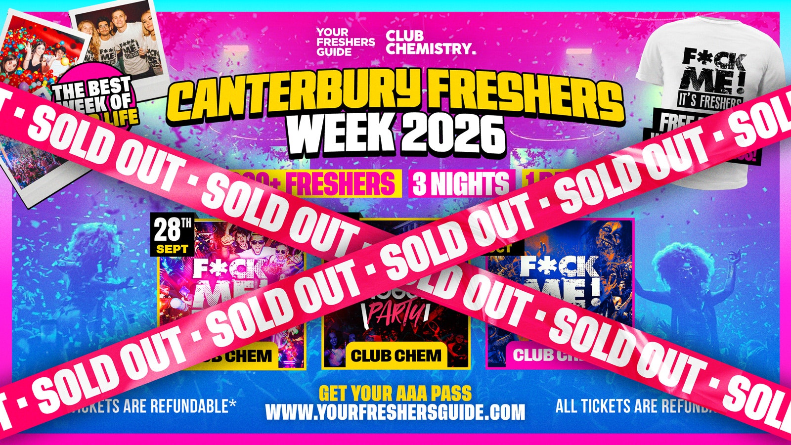 Canterbury Freshers Week 2026 – Official Your Freshers Guide | Canterbury Freshers 2026 – SOLD OUT! ⛔