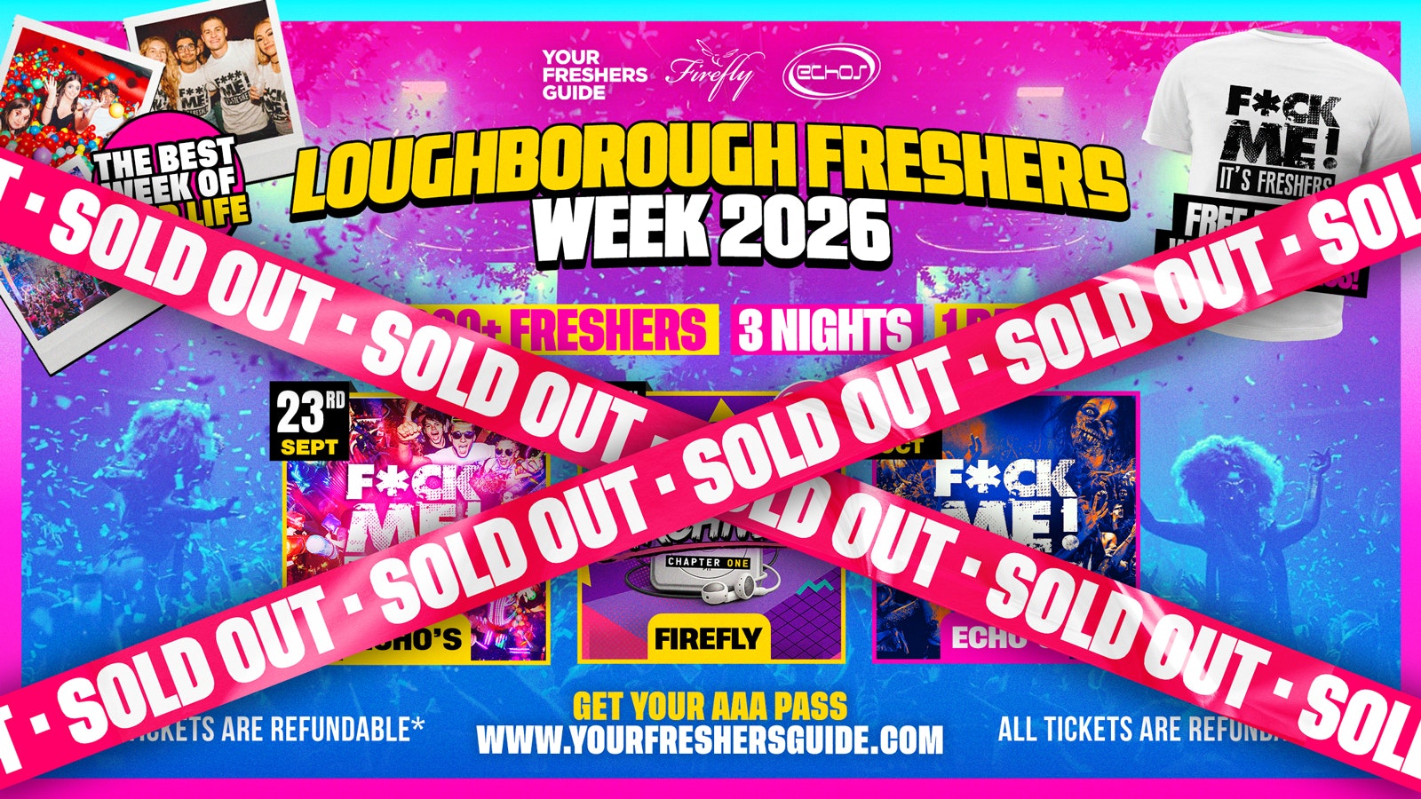 Loughborough Freshers Week 2026 – Official Freshers Guide | Loughborough Freshers 2026 –  SOLD OUT! ⛔