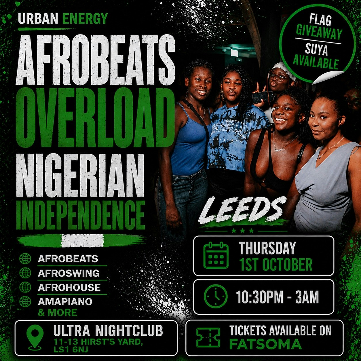 AFROBEATS OVERLOAD LEEDS – NIGERIAN INDEPENDENCE