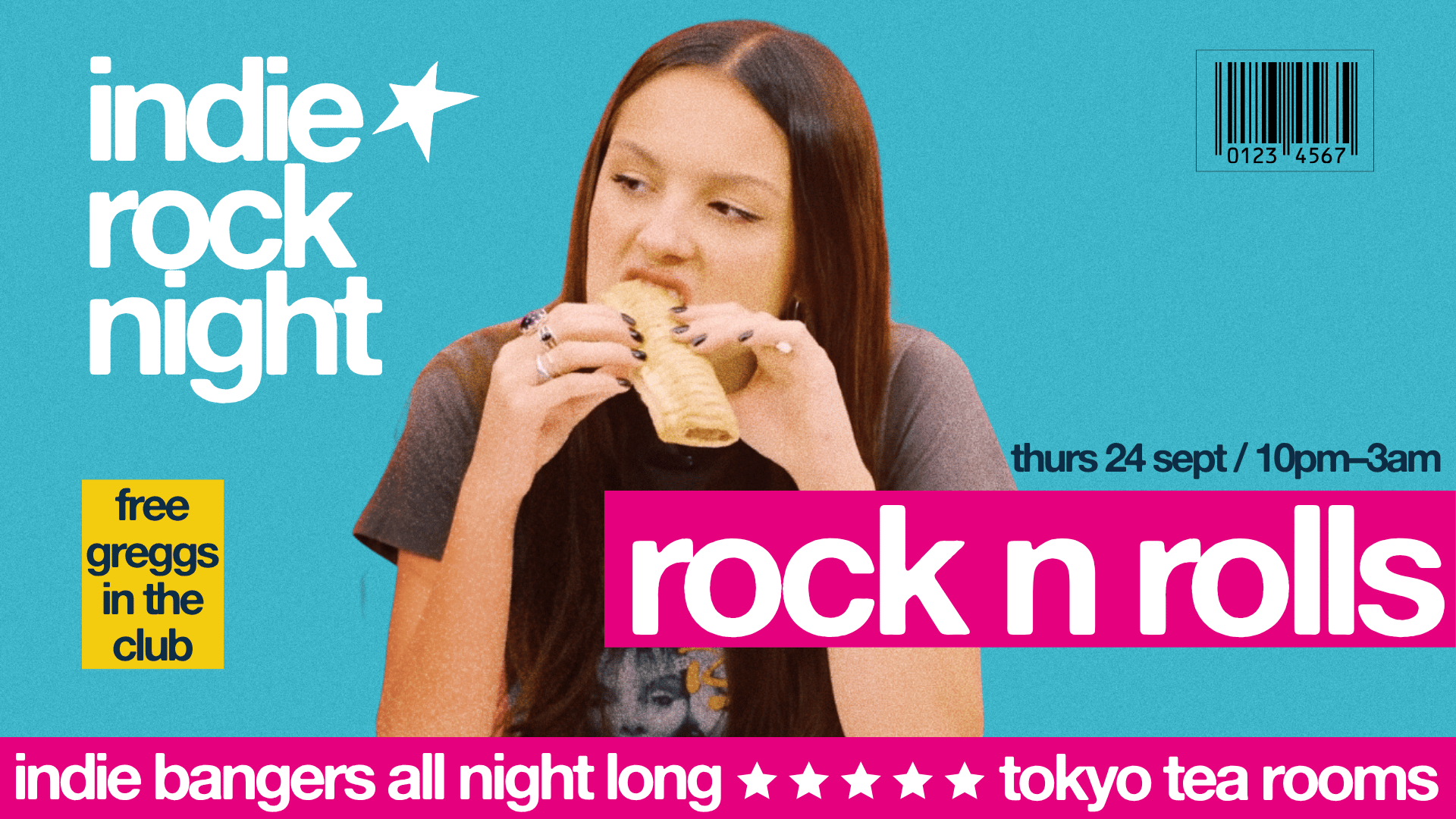 Indie Rock Night ∙ ROCK & ROLLS (free greggs in the club) *38 £5 TICKET LEFT*