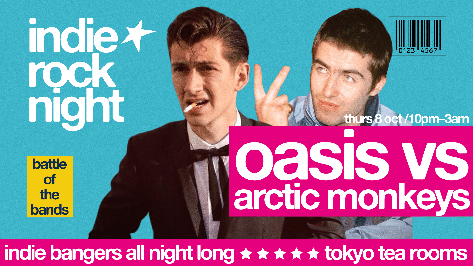 Indie Rock Night ∙ ARCTIC MONKEYS VS OASIS *7 £3 TICKETS LEFT*