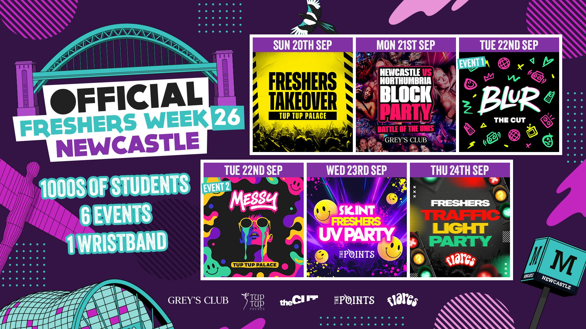 OFFICIAL FRESHERS WEEK ’26 – NEWCASTLE!