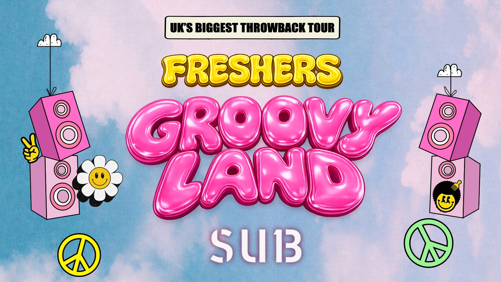 🚨LAST EVER SALE 25% OFF🚨  Freshers Groovy Land Bath ✌️ 🪩 Bath’s Biggest Throwback Event ☮️ ✌️