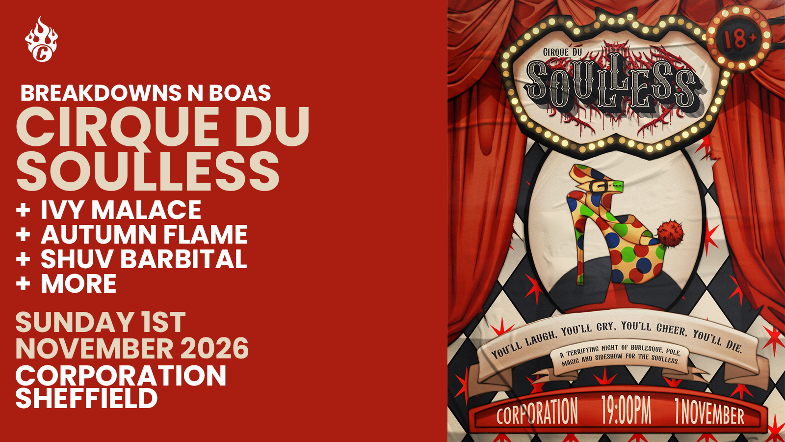 Breakdowns N Boa’s | Cirque de Soulless