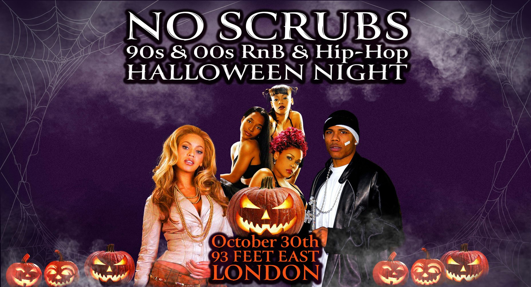 No Scrubs: 90 & 00s R&B & Hip-Hop Halloween Party (London)