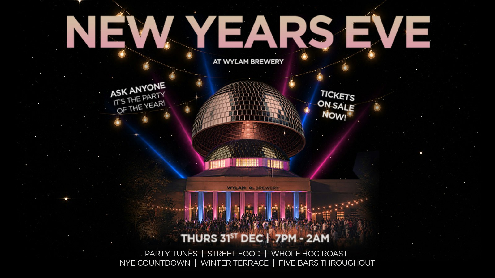 New Years Eve @ Wylam Brewery