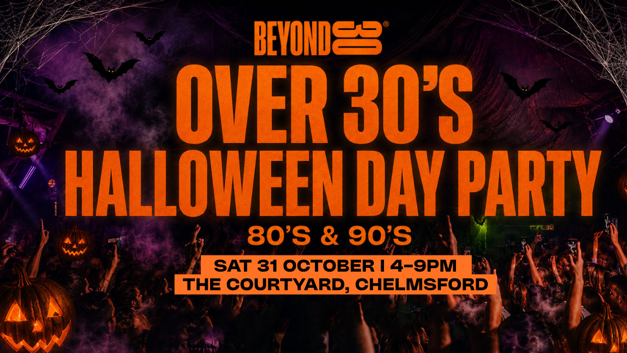 🎃 80s & 90s Over 30s Halloween Daytime Clubbing – CHELMSFORD 👻🕺🏽