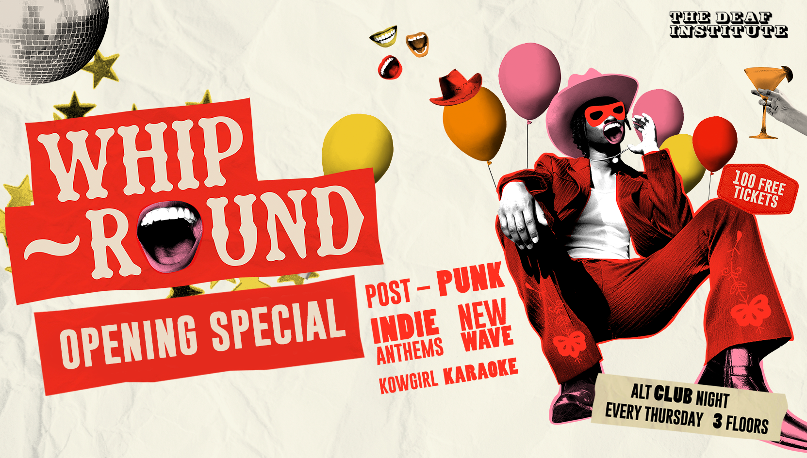 Whip-Round🤠 OPENING SPECIAL🎉 THURSDAYS AT DEAF | INDIE CLASSICS, POST-PUNK, NEW WAVE + MORE