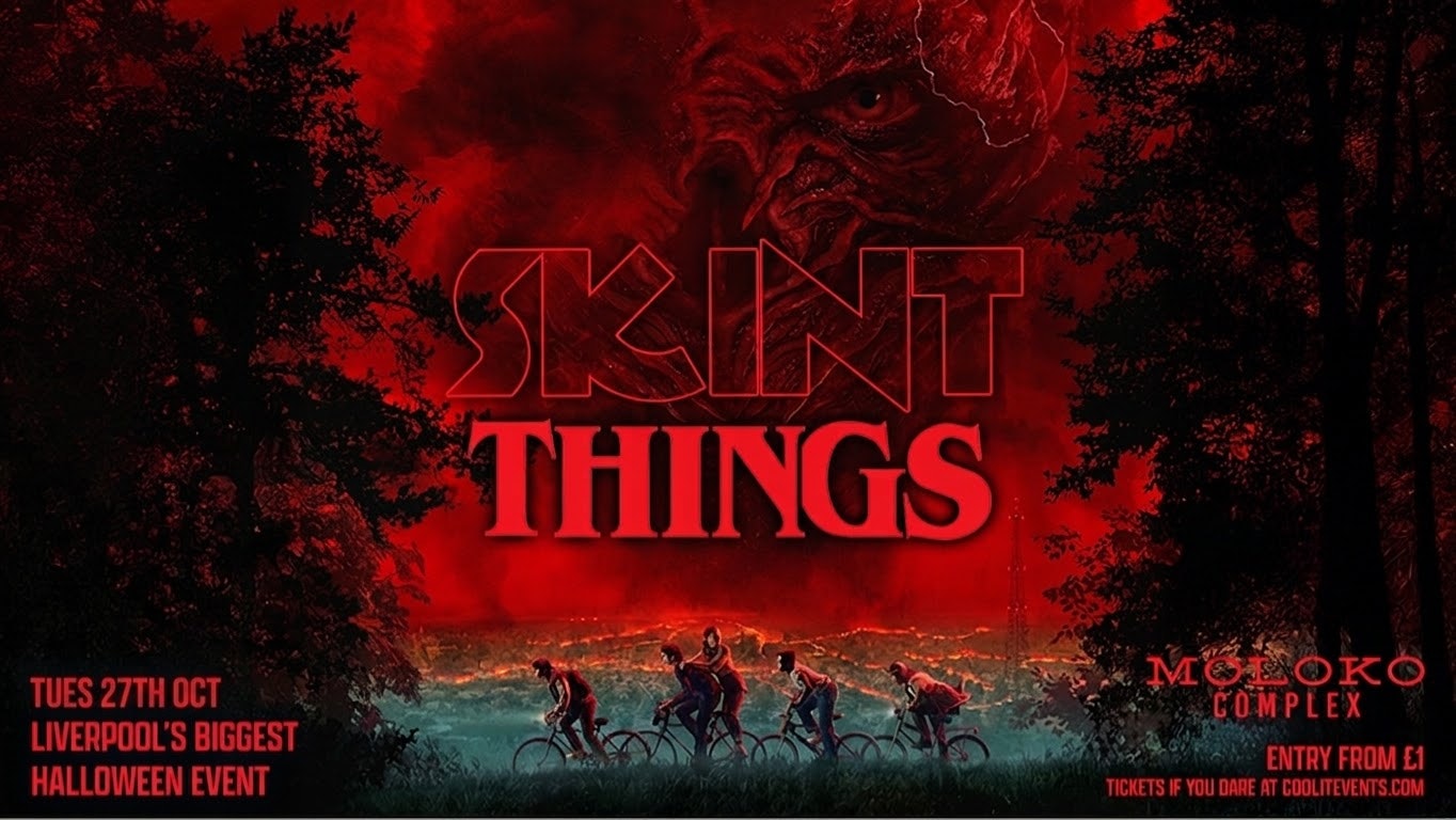 SKINT THINGS 🩸 🤚🚲 📺🩸🧇  HALLOWEEN SPECIAL – Liverpool’s Iconic Student Night ✨🎉