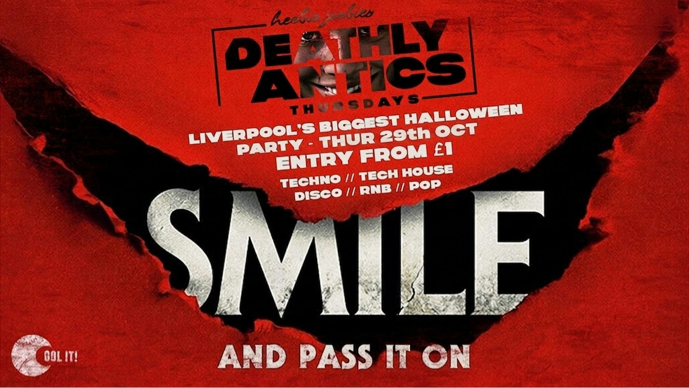 🔺🩸💀 DEATHLY ANTICS 💀 🩸🔺 – The UK’s BIGGEST Thursday Night