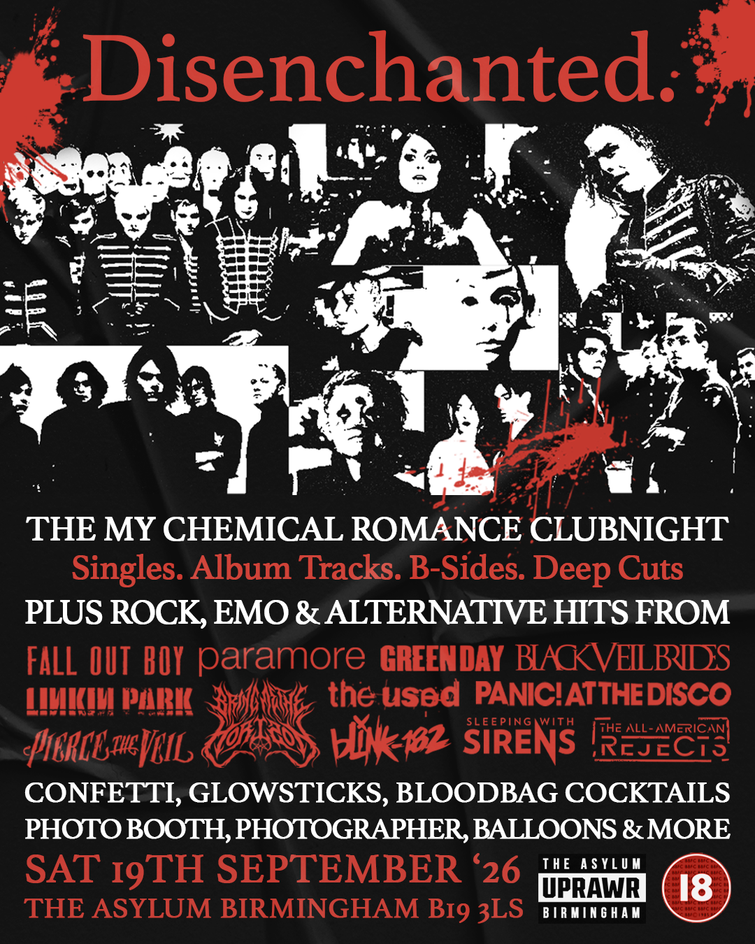 Disenchanted: My Chemical Romance Clubnight + Emo Anthems