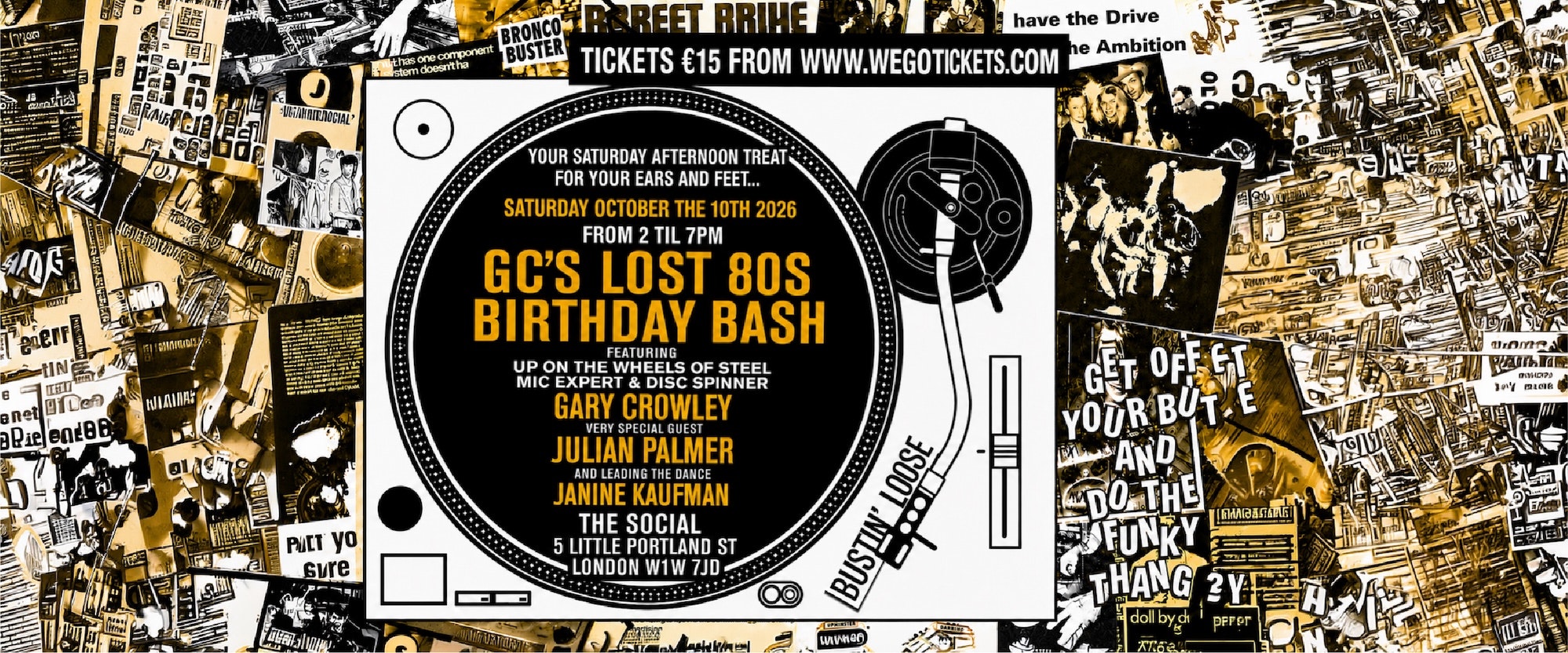 Gary Crowley’s Lost 80s Birthday Bash