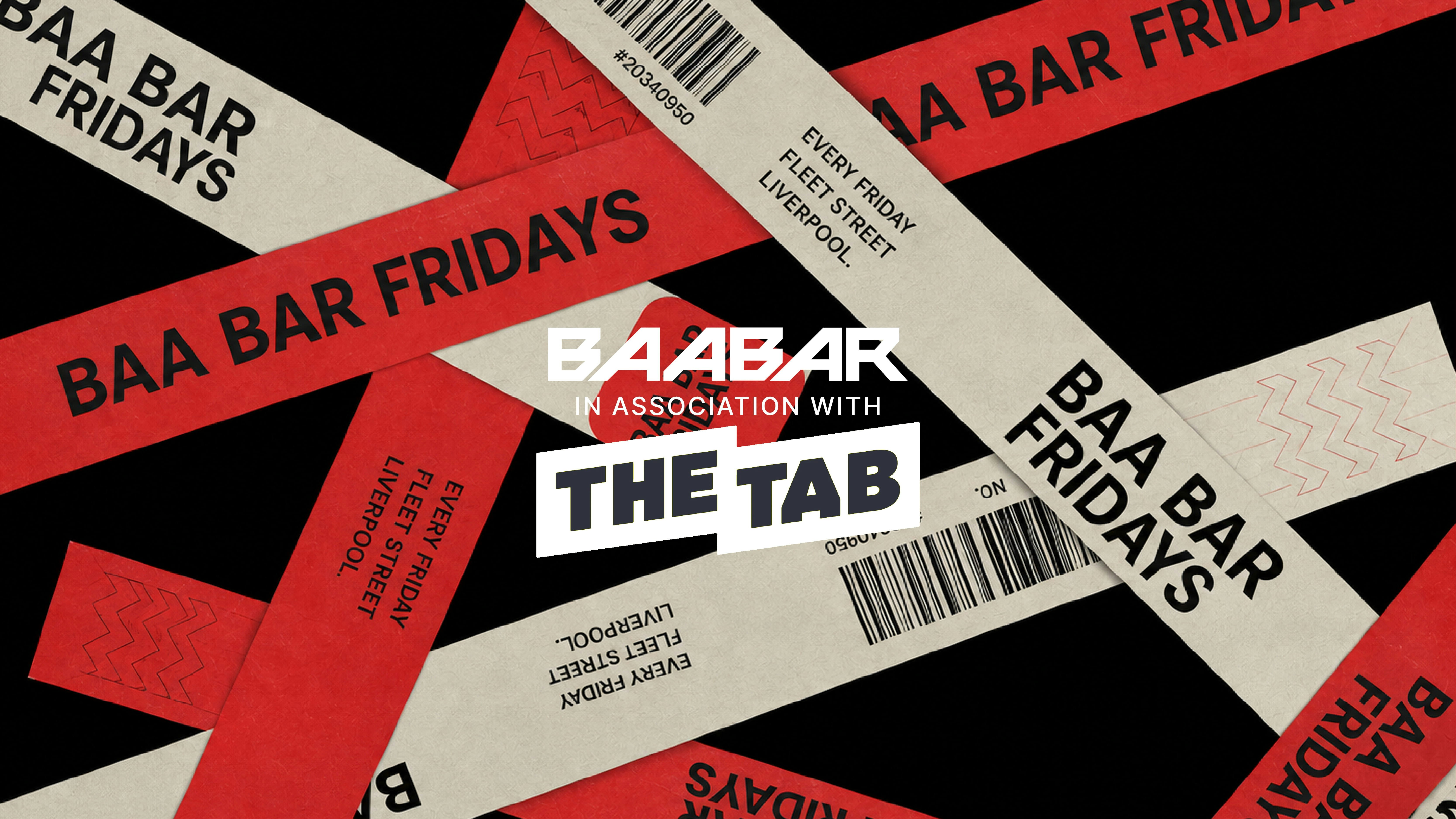 Baa Bar Presents – TAB FRIDAYS – 25th September