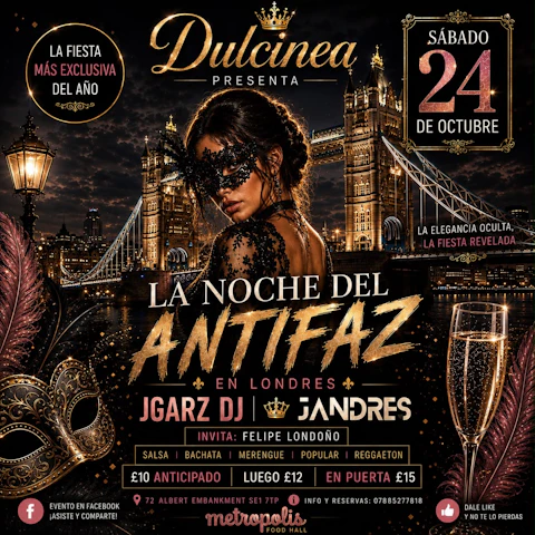 DULCINEA NOCHE DEL ANTIFAZ