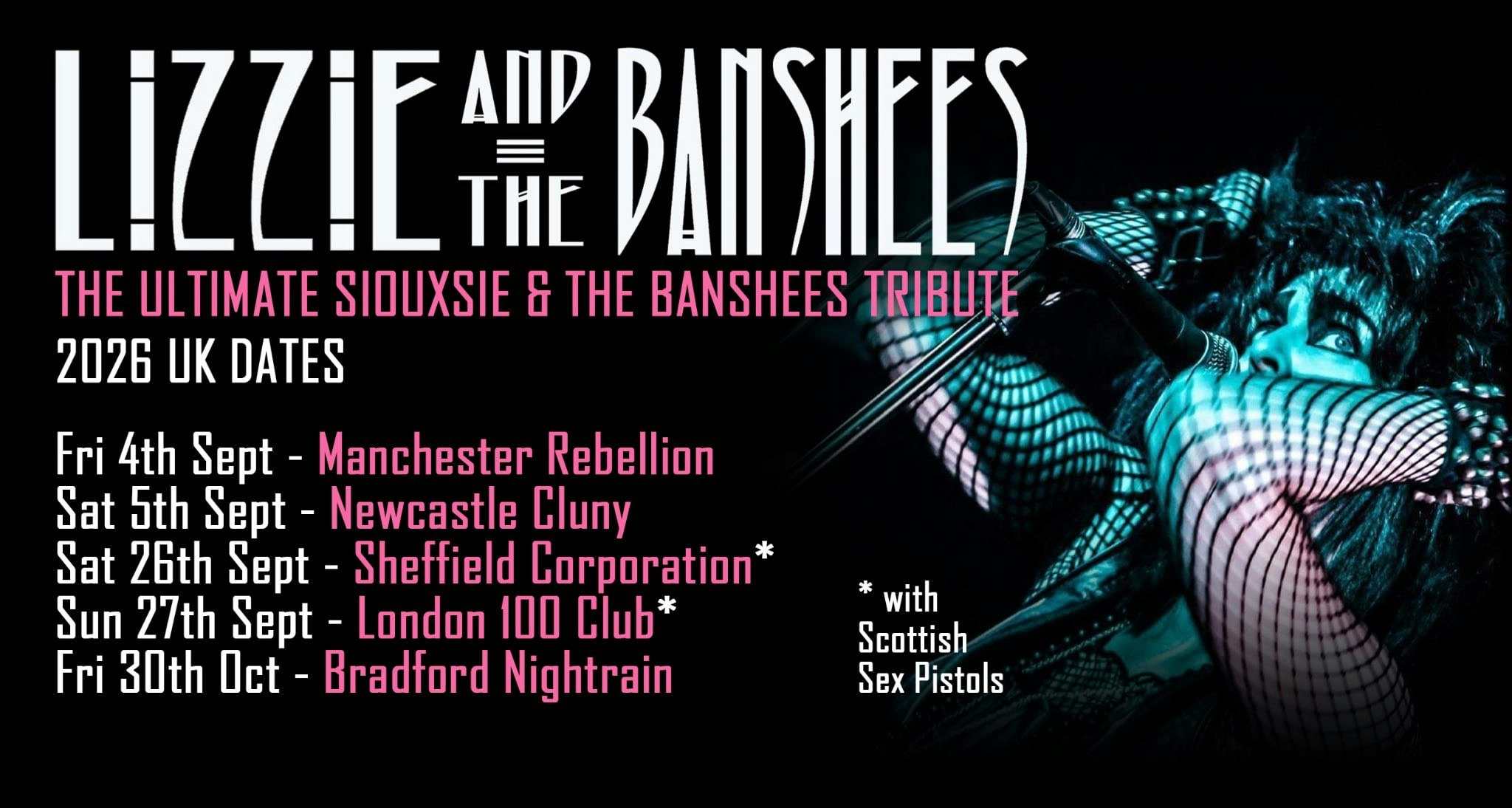 LIZZIE & THE BANSHEES  (Siousxie and the Banshees tribute)