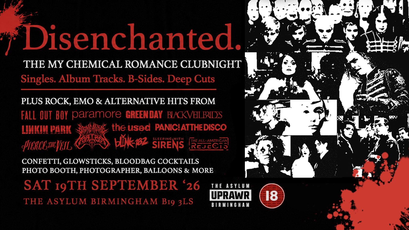 Disenchanted: My Chemical Romance Clubnight + Emo Anthems