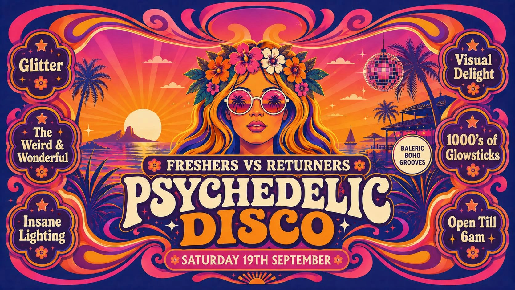 [£7 TICKETS]  The Psychedelic Disco Returns – The Weird & Wonderful Edition
