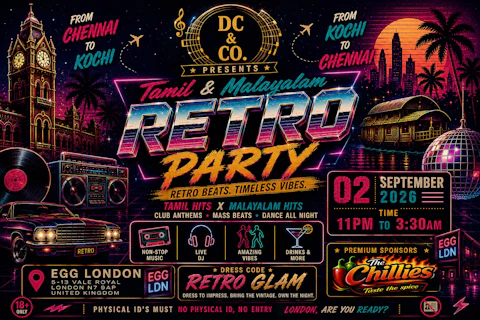 Tamil & Malayalam Retro Theme Party
