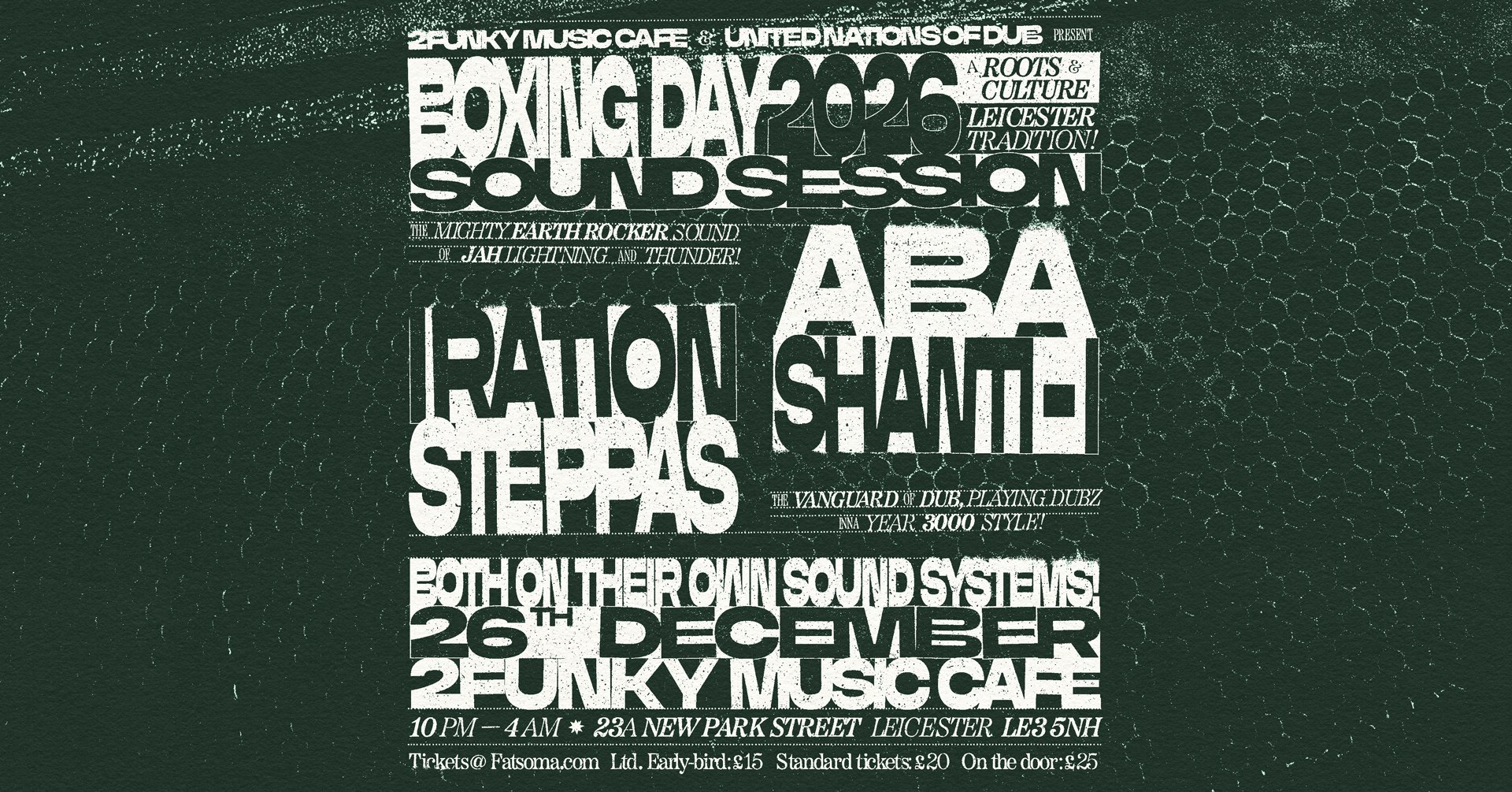 Boxing Day Sound Session 2026 – Aba Shanti-i & Iration Steppas