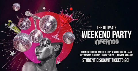 Big Friday Pop Party at Infernos | Student Discount Tickets - Disco, Pop, Cheese & Classics