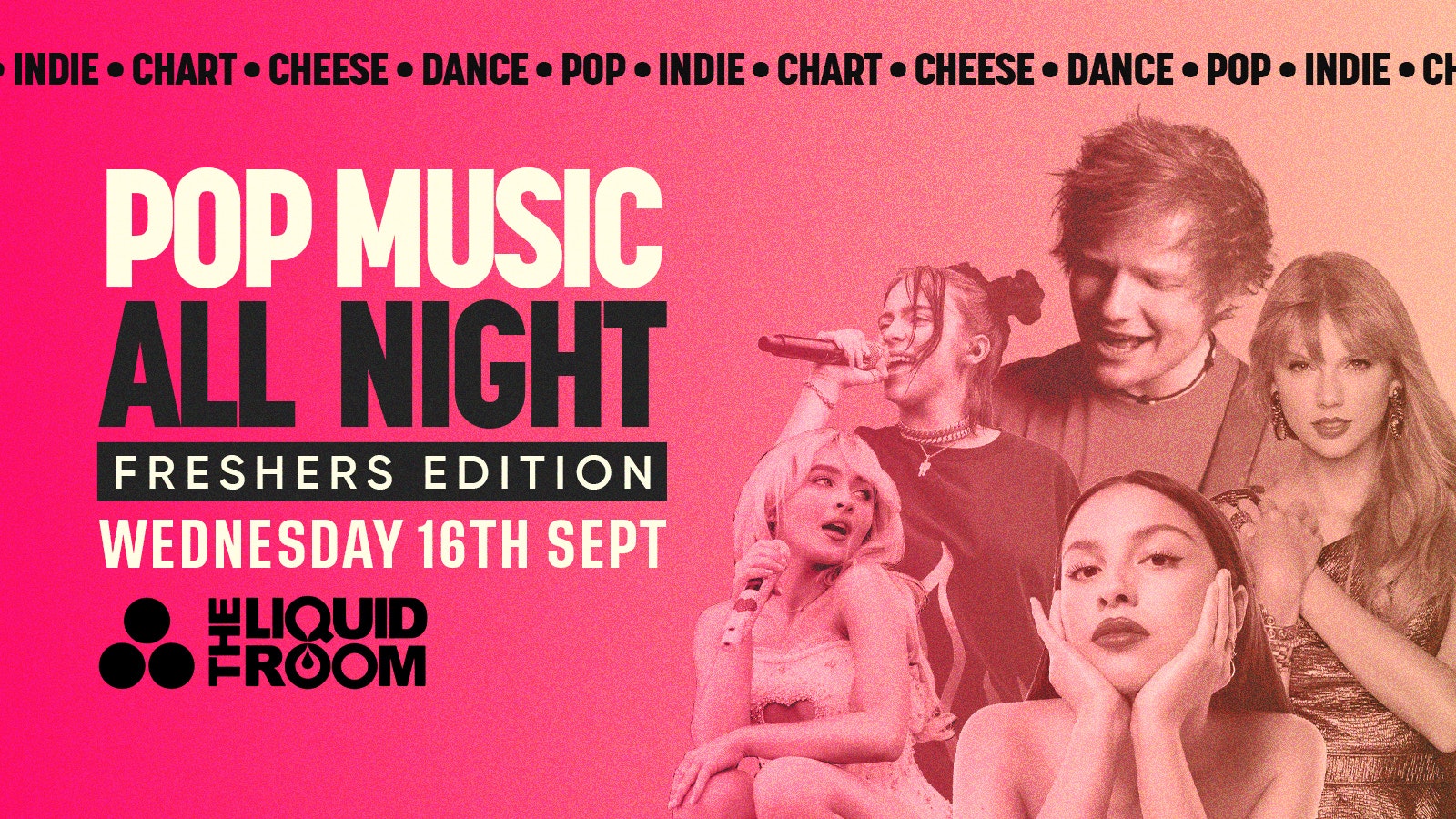 Pop, Cheese & Indie All Night – Freshers Special | Edinburgh Freshers 2026